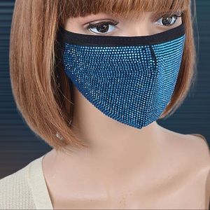Blue Bling Mask